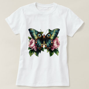 Butterfly and Peonies T-Shirt