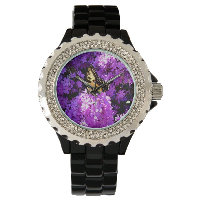 Butterfly and Phlox Watch (Front)