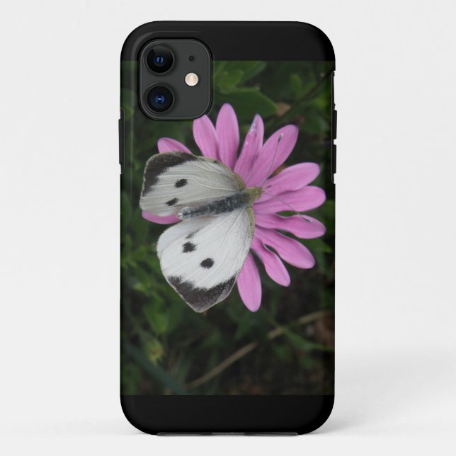 Butterfly and Pink Flowers iPhone 5 Case (Back)