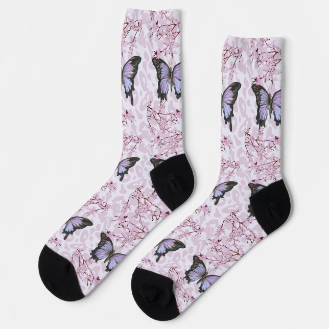 butterfly and pink socks (Left)