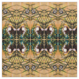Butterfly and Quail Fabric