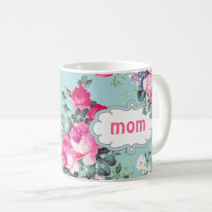 Butterfly and Vintage Roses Mother's Day Gift Mugs