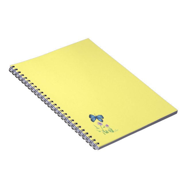 Butterfly and Wildflower Notebook (Right Side)