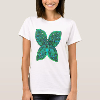Butterfly Angel with Blue Green Wings T-Shirt