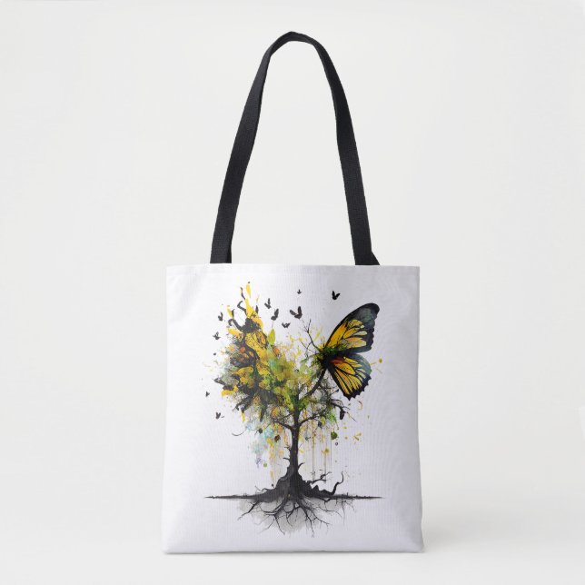 Butterfly Animal Creative Art Tote Bag (Front)