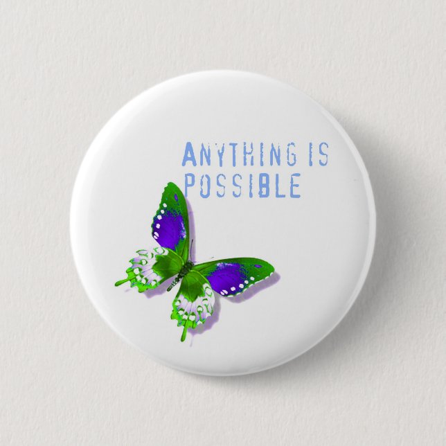 Butterfly Anything is Possible Pin (Front)