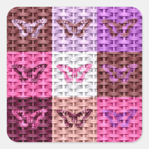 Butterfly Art 2 Square Sticker