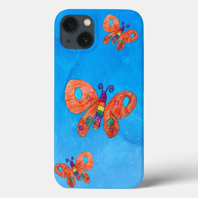 Butterfly Art by Kids Case-Mate iPhone Case (Back)