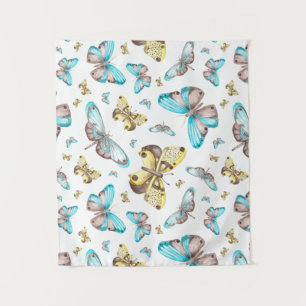 Butterfly Art Drawing Tapestry