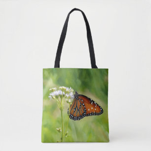 Butterfly Art Flower Monarch Floral Tote Bag