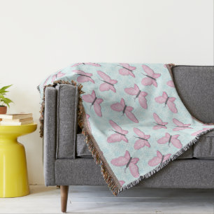 Butterfly Art For Toddlers Throw Blanket