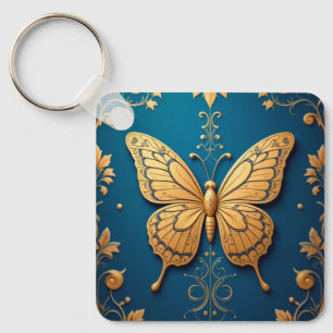 🦋 Butterfly Art Gift For Floral Accessory Lovers  Key Ring