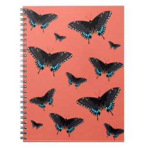 Butterfly Art Monarch Prints Pink Butterfly Transp Notebook