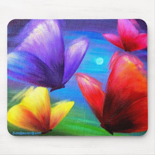 Butterfly Art Painting - Multi Mouse Pad (Front)
