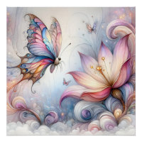 Butterfly Art Posters Dorm Room Ideas for Girls