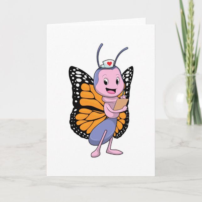 Butterfly as Nurse Card (Front)