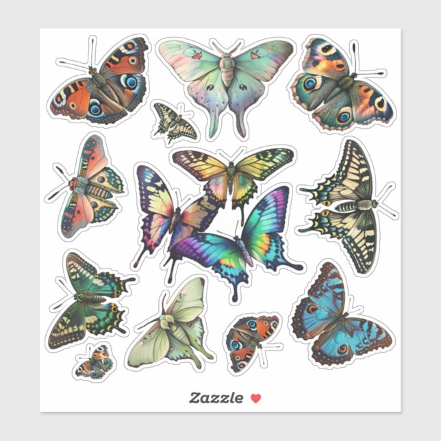 Butterfly Assortment, Monarchs, Swallowtails etc (Sheet)