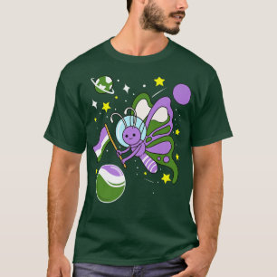 Butterfly Astronaut Genderqueer Pride  T-Shirt