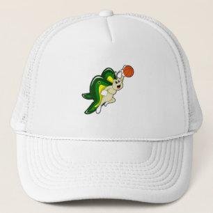 Butterfly at Basketball Sports Trucker Hat
