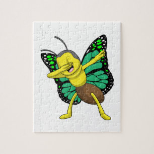 Butterfly at Hip Hop Dance Dab Jigsaw Puzzle