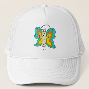 Butterfly at Jumping rope Fitness Trucker Hat
