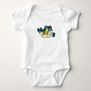 Butterfly at Reading with Book Baby Bodysuit