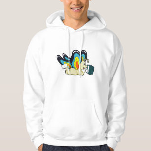Butterfly at Reading with Book Hoodie