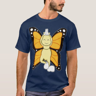 Butterfly at Yoga Stretching exercises T-Shirt