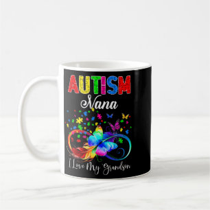 Butterfly Au Nana Love Grandson Suprt Autistic Coffee Mug