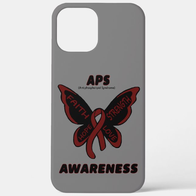 Butterfly/Awareness...APS  Case-Mate iPhone Case (Back)