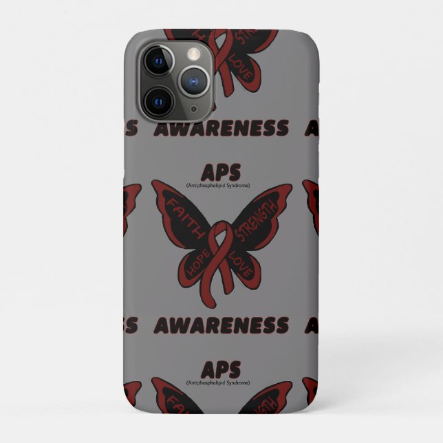 Butterfly/Awareness...APS  Case-Mate iPhone Case (Back)