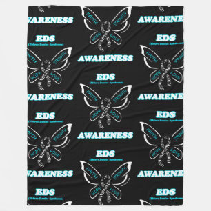 Butterfly/Awareness...EDS Fleece Blanket