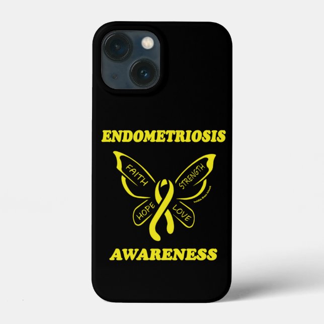 Butterfly/Awareness...Endometriosis  Case-Mate iPhone Case (Back)