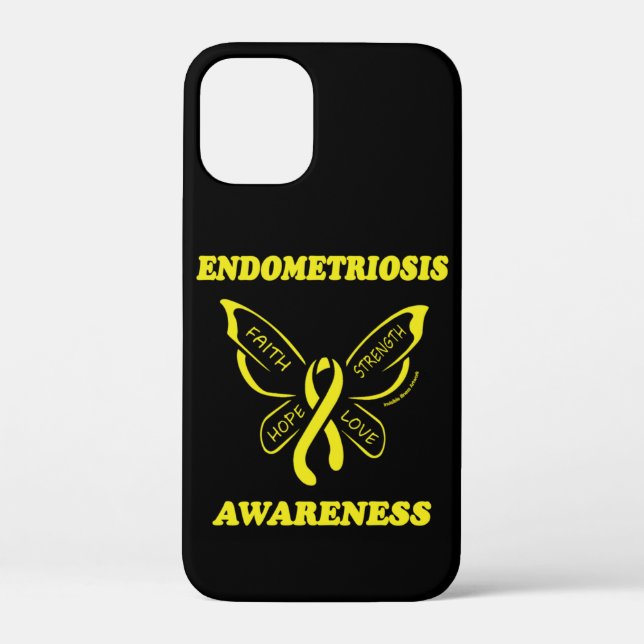 Butterfly/Awareness...Endometriosis  Case-Mate iPhone Case (Back)