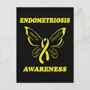 Butterfly/Awareness...Endometriosis Postcard