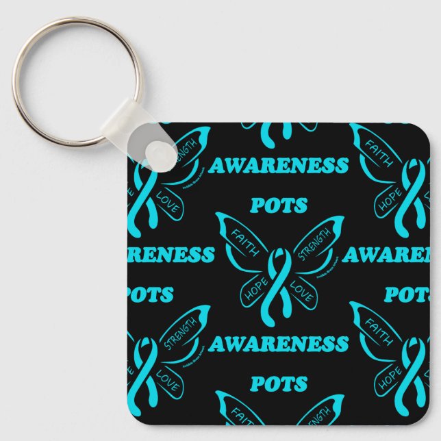 Butterfly/Awareness...POTS Key Ring (Front)