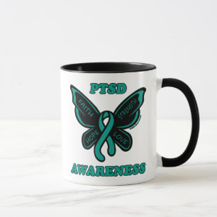Butterfly/Awareness...PTSD Mug