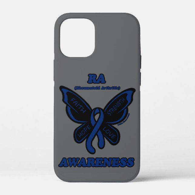 Butterfly/Awareness...Rheumatoid Arthritis  Case-Mate iPhone Case (Back)