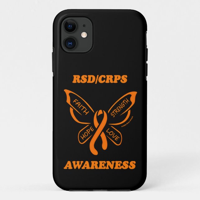 Butterfly/Awareness...RSD/CRPS Case-Mate iPhone Case (Back)