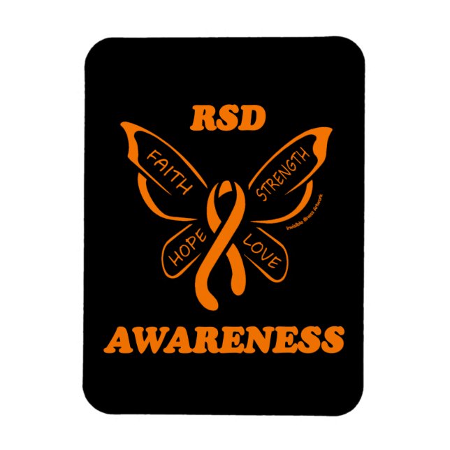 Butterfly/Awareness...RSD Magnet (Vertical)