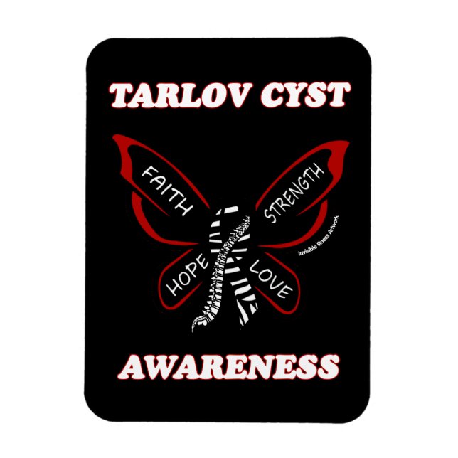 Butterfly/Awareness...Tarlov Cyst Magnet (Vertical)