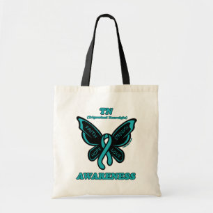 Butterfly/Awareness...TN Tote Bag