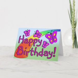 Butterfly B-Day Card