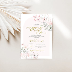 Butterfly Baby Shower Girl Invitation