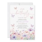 Butterfly Baby Shower Girl Purple Pink Flower