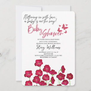 Butterfly Baby Shower Invitation