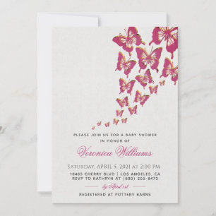Butterfly Baby Shower Invitation