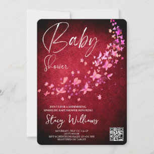 Butterfly Baby Shower Invitation