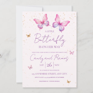 Butterfly Baby Shower Invitation