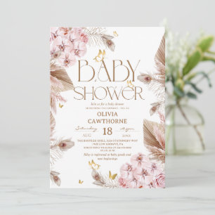  Butterfly Baby Shower  Invitation